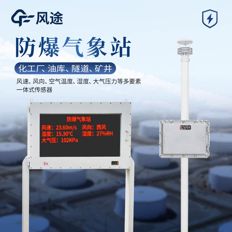 防爆工業(yè)小型氣象站應用